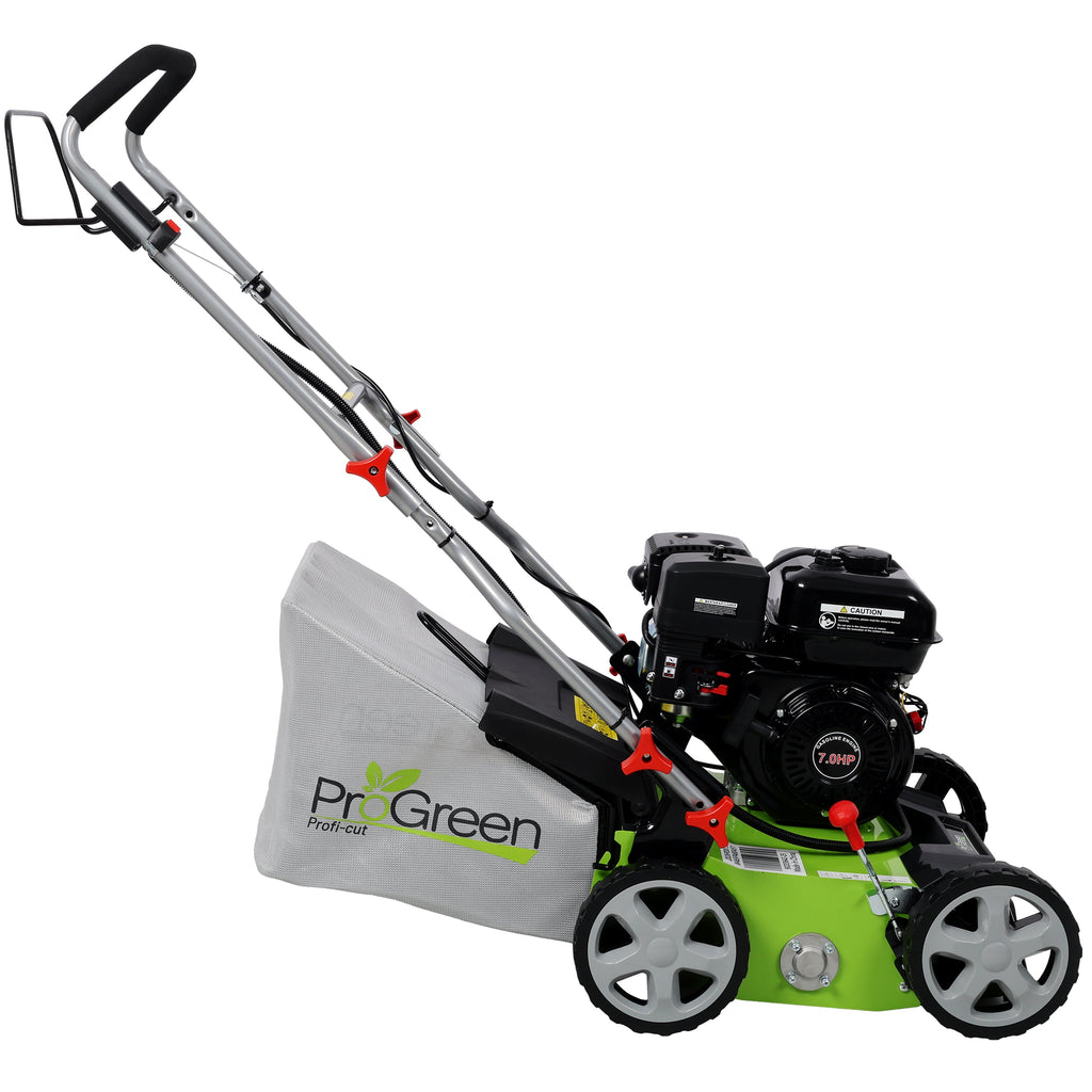 PROGREEN Gasoline Engine Scarifier 2in1 Function Dethatcher/Scarifier, 16in Width