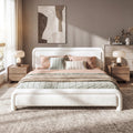 King Size Upholstered Platform Bed Frame