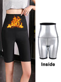 High Waisted Sweat Biker Shorts For Women Soft Black Spandex Shorts For Workout Volleyball Yoga Dance