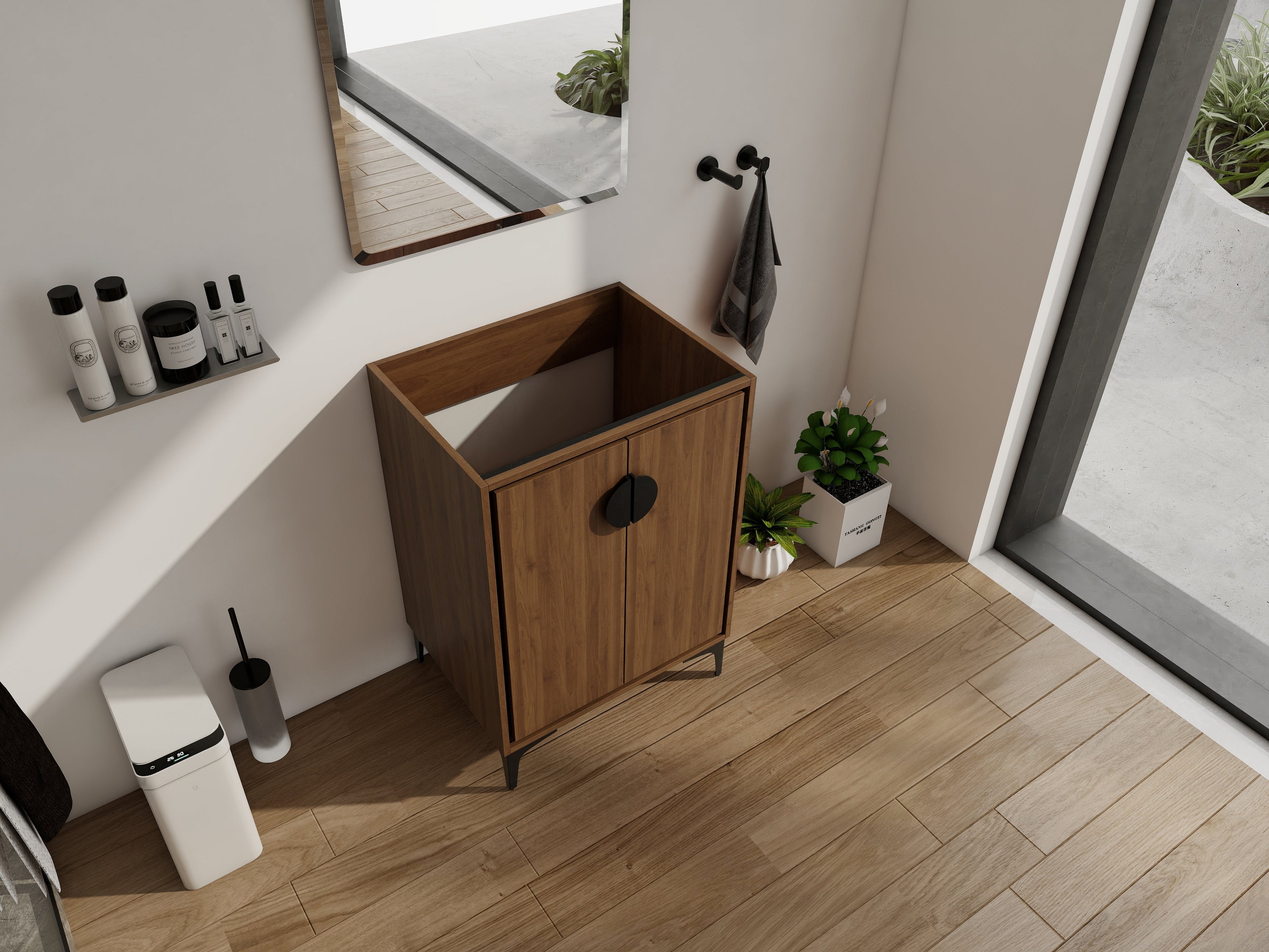 24'' Bathroom Vanity Without Top Sink