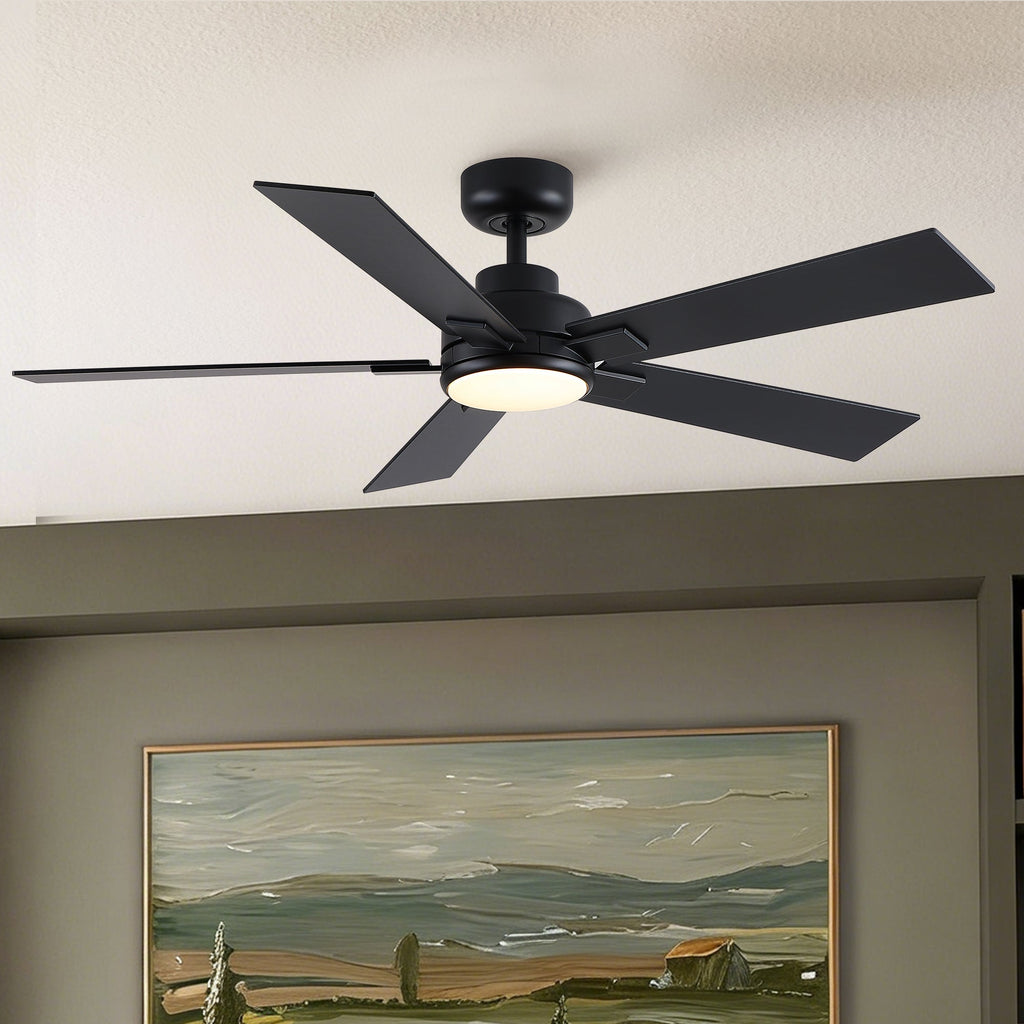 52" Matte Ceiling Fan with Light