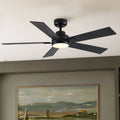 52" Matte Ceiling Fan with Light