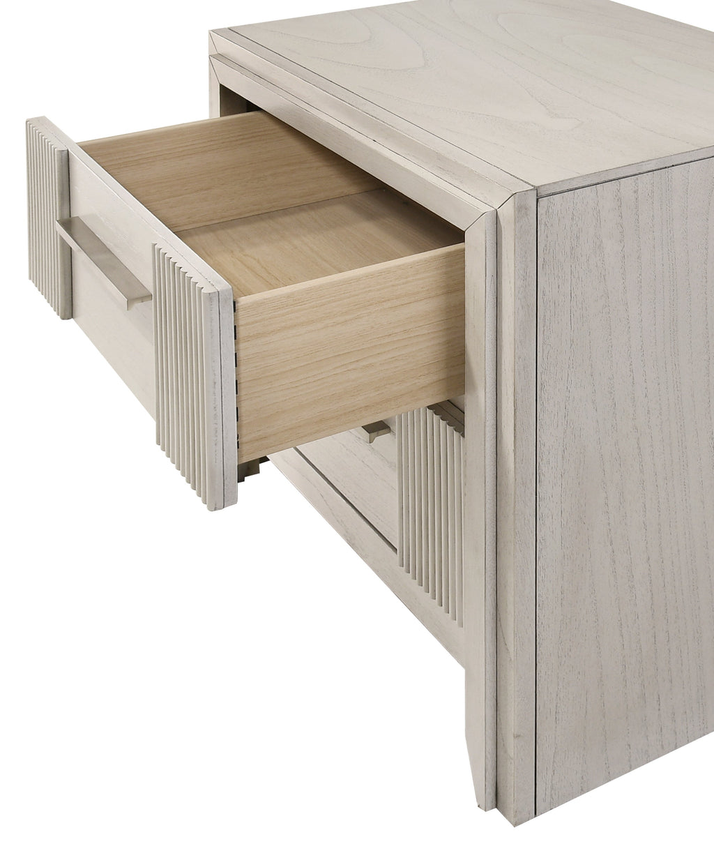 Contemporary 2-Drawer Nightstand - Mist