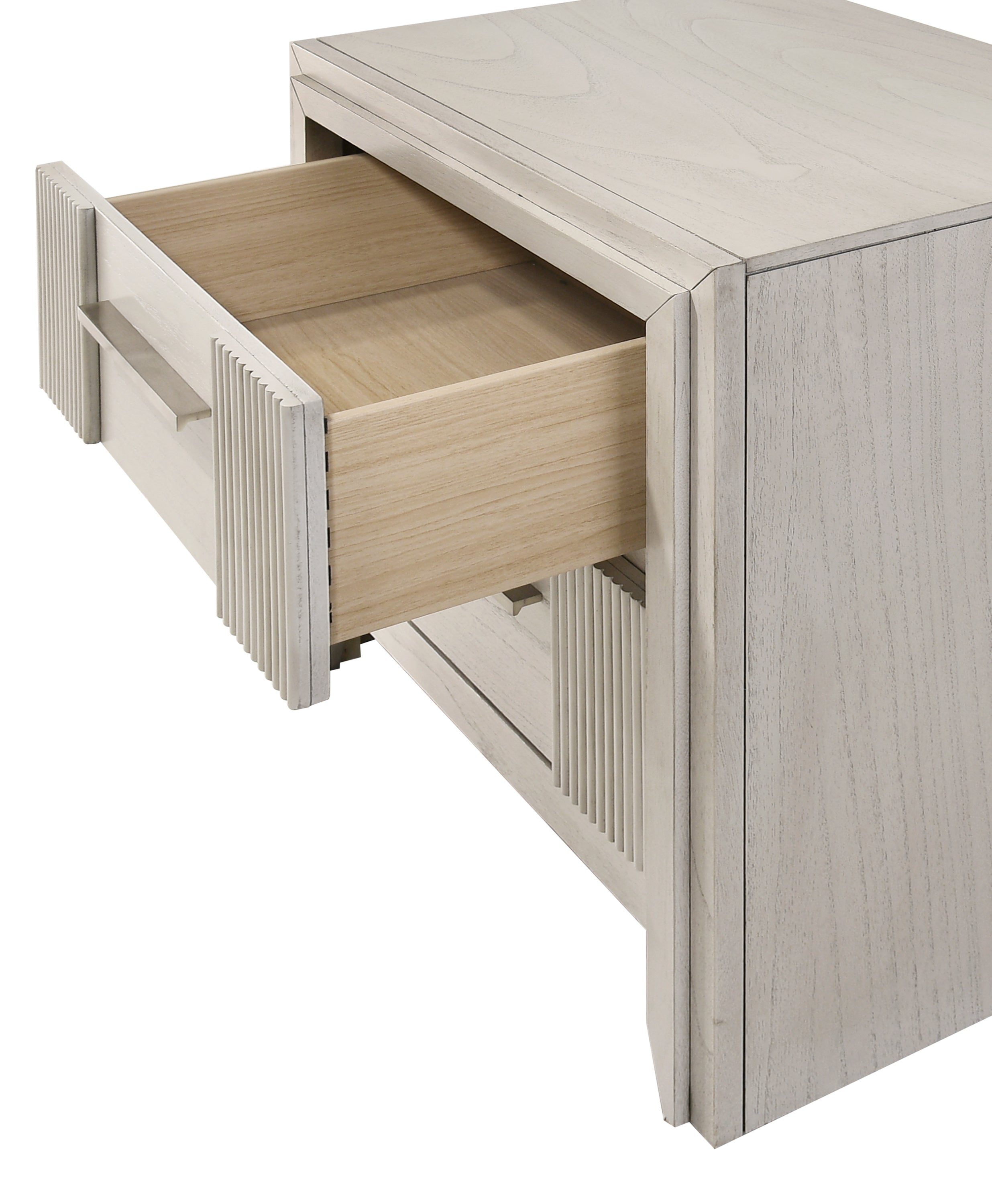 Contemporary 2-Drawer Nightstand - Mist