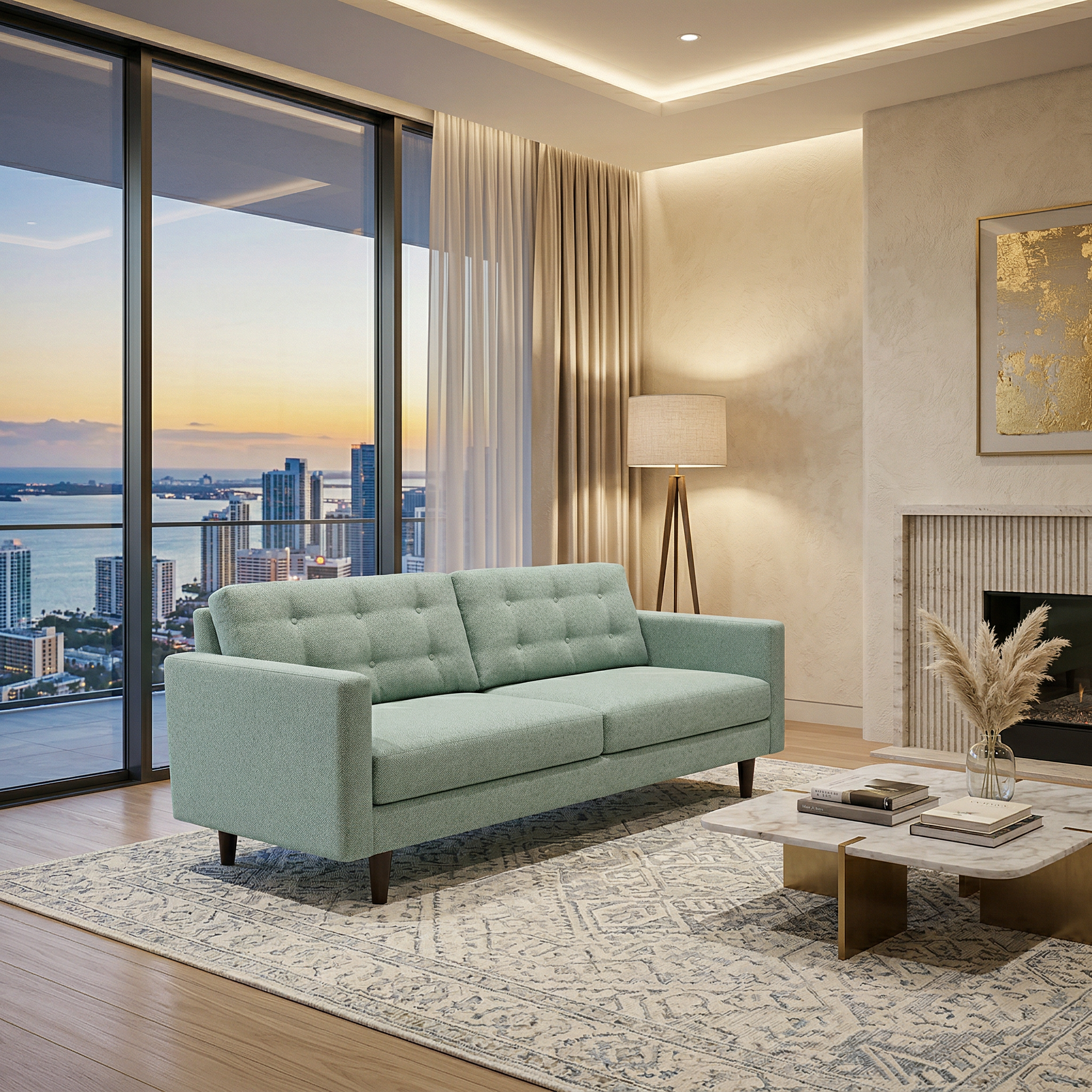 Talmadge Sofa – Made in USA, Custom Fabric Options