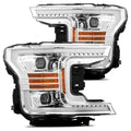 AlphaRex 18-19 Ford F-150 PRO-Series Projector Headlights Plank Style Chrm w/Activ Light/Seq Signal 880187 *Discontinued