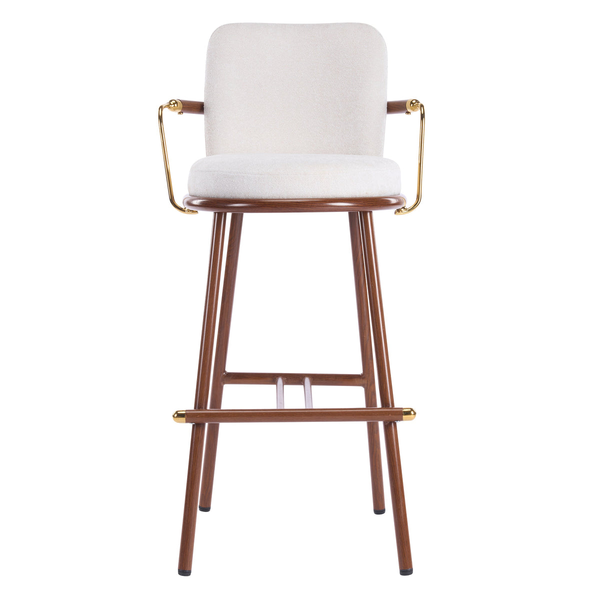 Chaya Indoor Upholstered Bar Stool with Metal Frame