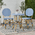 Outdoor Aluminum 3 Piece French Bistro Set