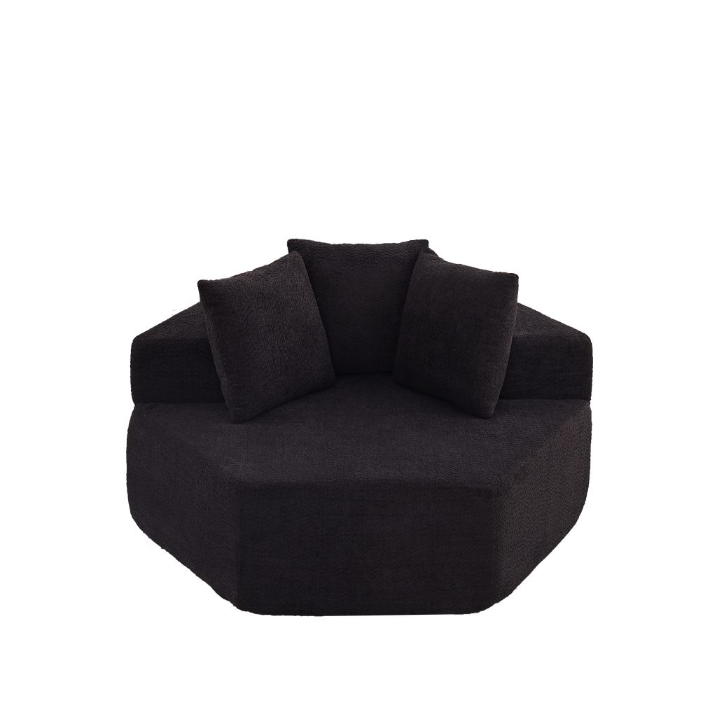 54-Inch Modern-Style Hexagonal Lounge Chair