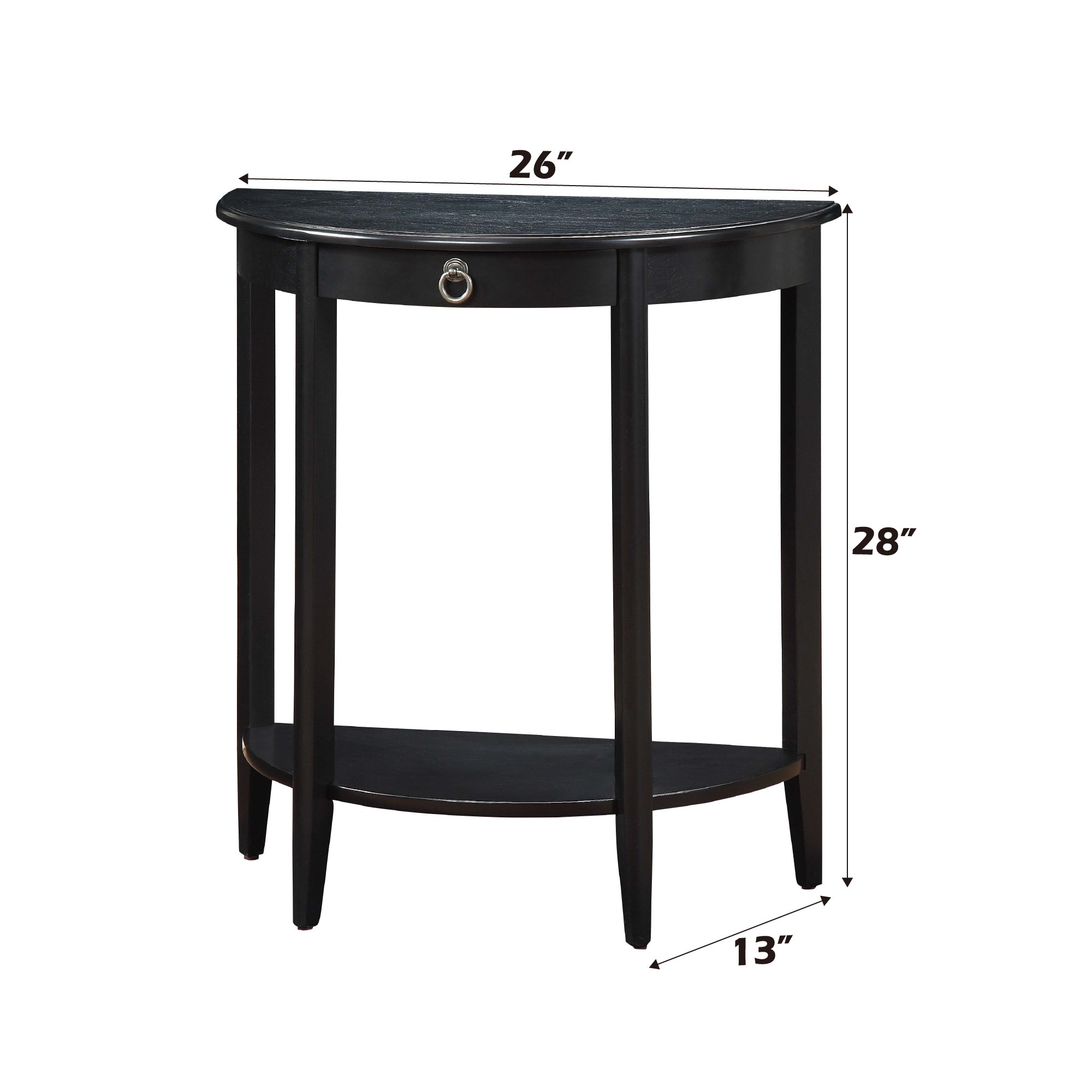 Justino II Half Moon Console Table
