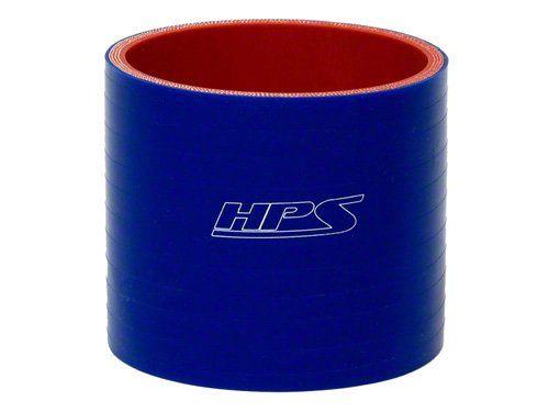 HPS 3-3/4" ID, 3" Length, Silicone Straight Coupler Hose, High Temp 4-ply Reinforced, 95mm ID, Blue