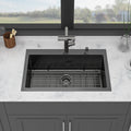 30" Drop-In Gunmetal Kitchen Sink
