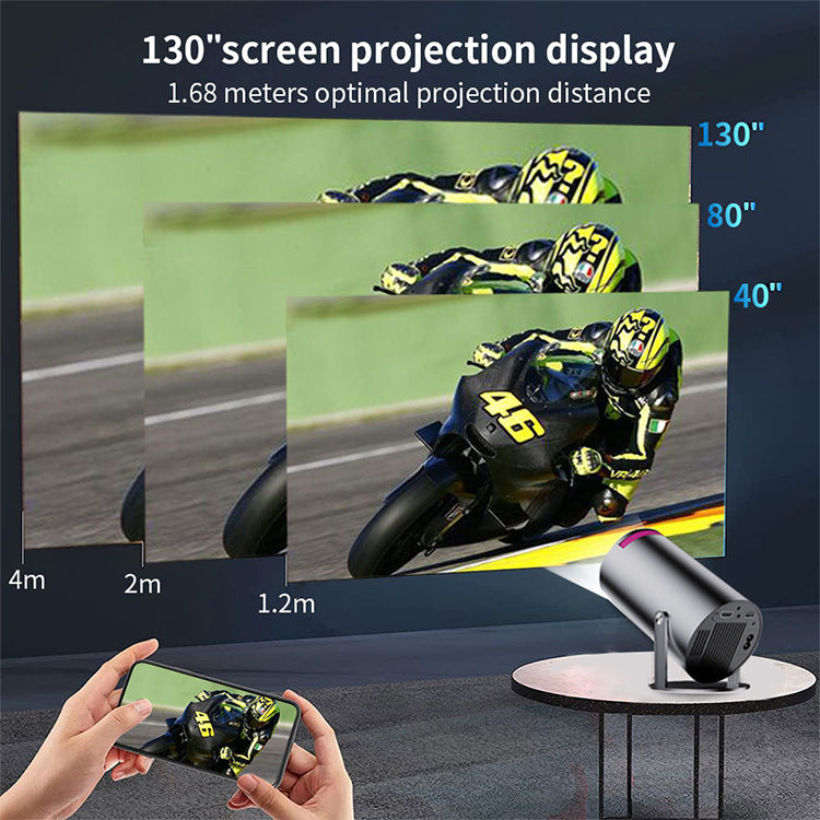 Portable Home Theater Projector, Mini Projector For Bedroom Gaming Movies