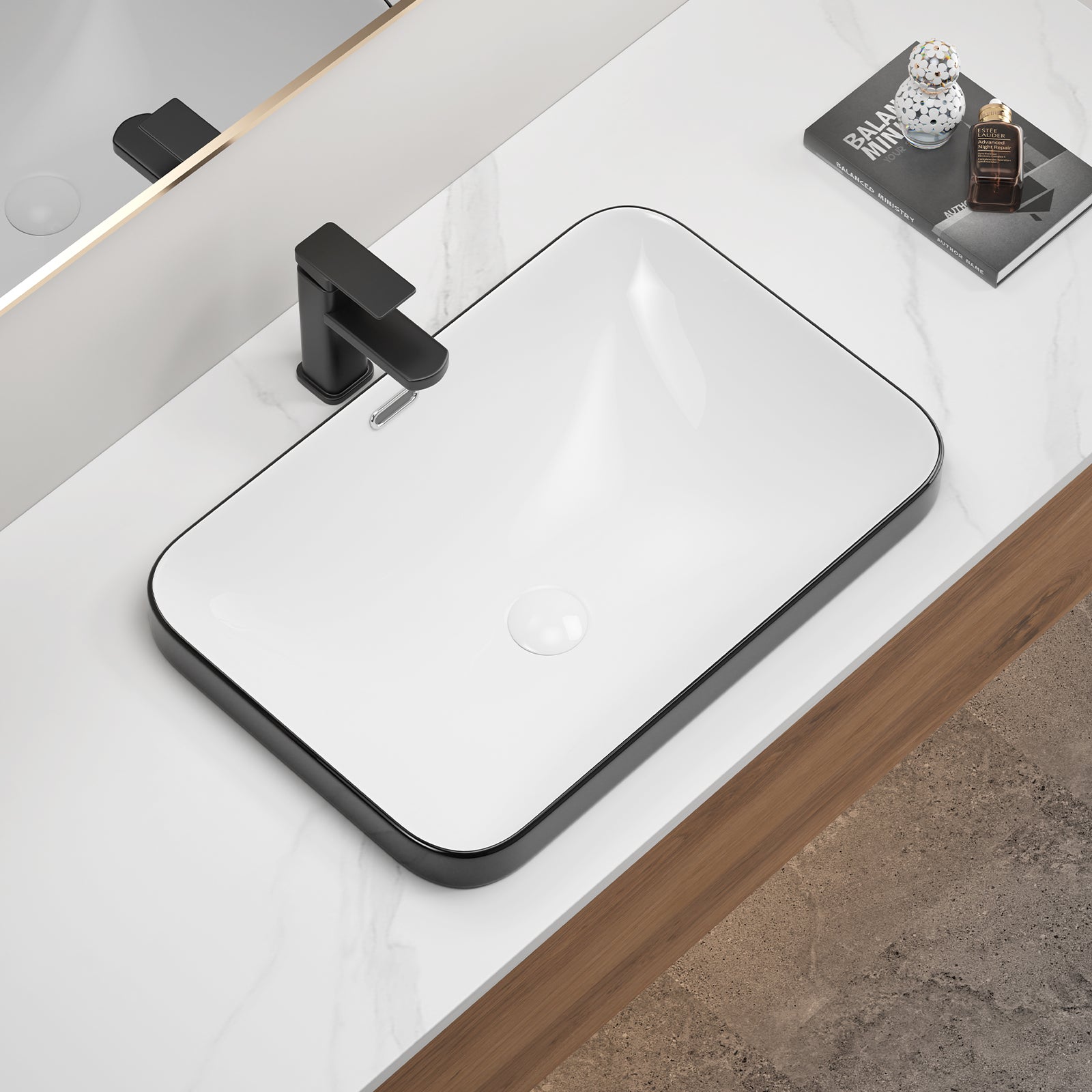 Ceramic Undermount Bathroom Sink