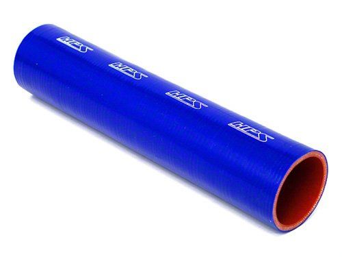 HPS 1-5/8" ID, 1 Foot Length, Silicone Straight Coupler Tube Hose, High Temp 4-ply Reinforced, Blue, 41mm ID