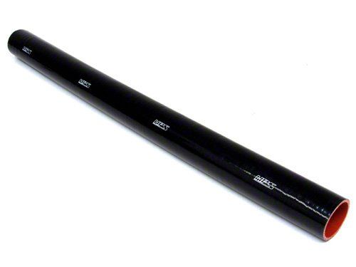 HPS 1/4" ID, 3 Feet Length, Silicone Straight Coupler Coolant Tube Hose, High Temp 4-ply Reinforced, Black, 6.5mm ID