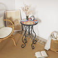 Outdoor Side Table in Colorful and Black