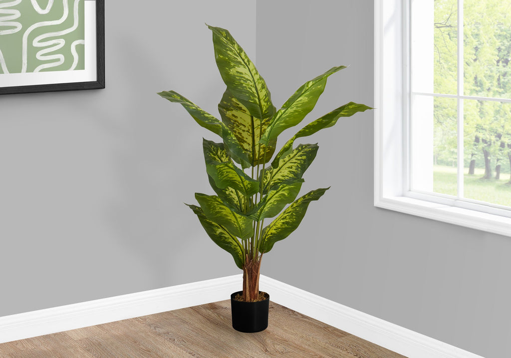 Artificial Evergreen Tree - 47" Tall Indoor Faux Plant