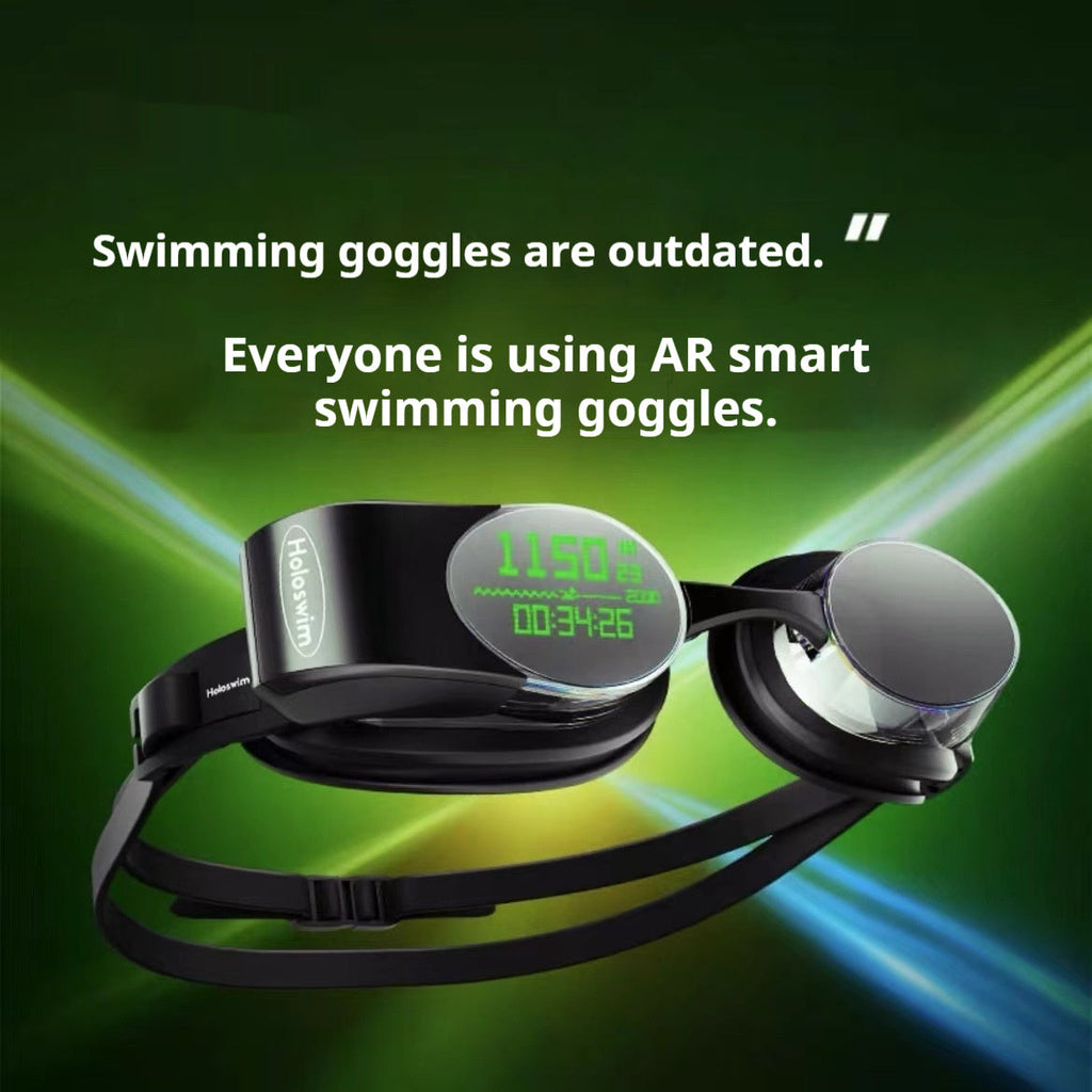 Smart Swimming Goggles With Digital Display And Anti-fog Suitable For Nearsighted Swimmers