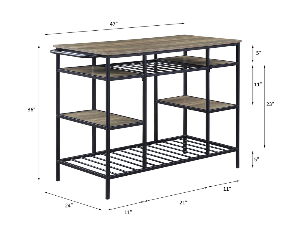 Lona Rustic Kitchen Island