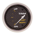 Autometer Marine Carbon Fiber Gauge 2-5/8in Electric Trim Level Gauge 0OHM Down - 90OHM Up 200767-40