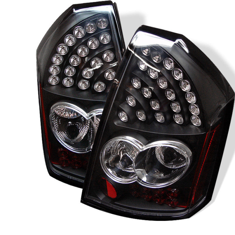 Spyder Chrysler 300C 05-07 LED Tail Lights Black ALT-YD-C305-LED-BK 5000934