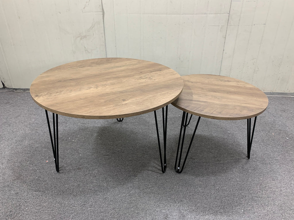 27.56'' Round Nesting Coffee Table Set of 2