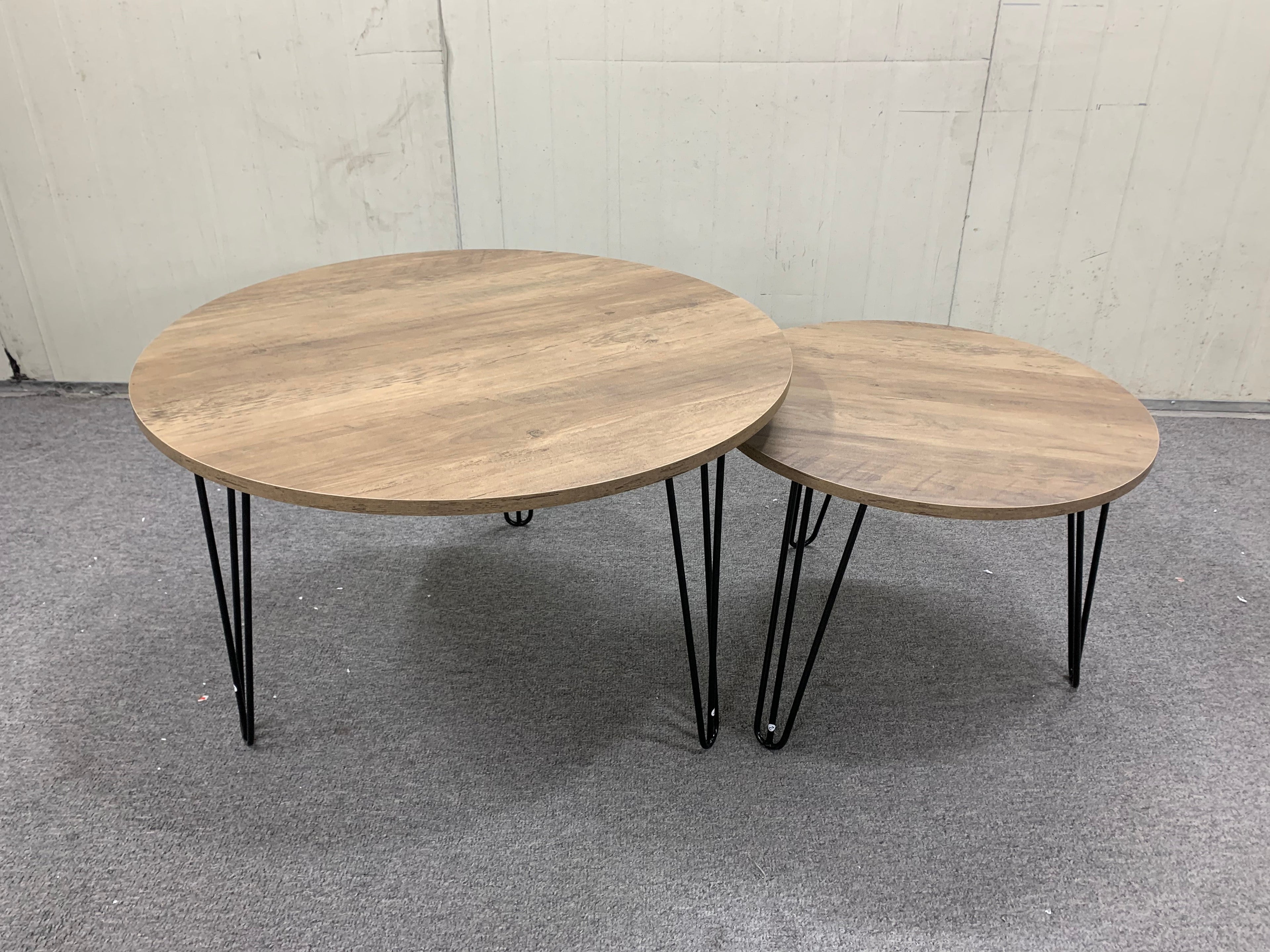 27.56'' Round Nesting Coffee Table Set of 2