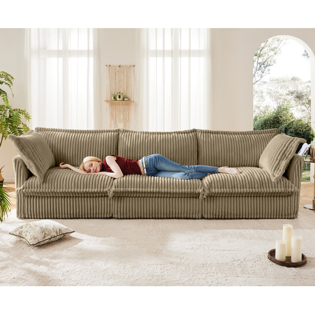 Slipcovered 3 Seater Sofa Couch