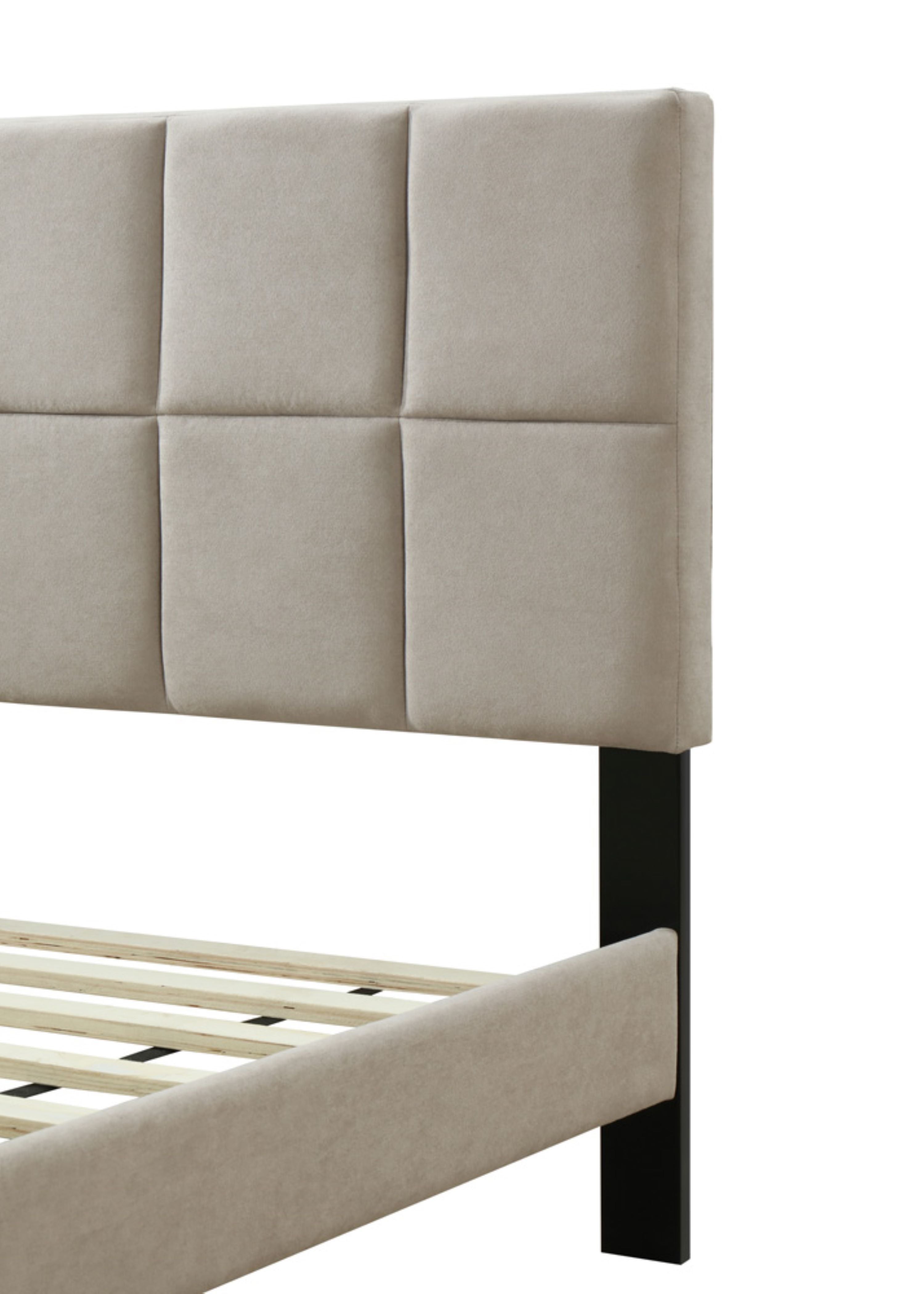King Sized Squares Bed in a Box with USB Charging