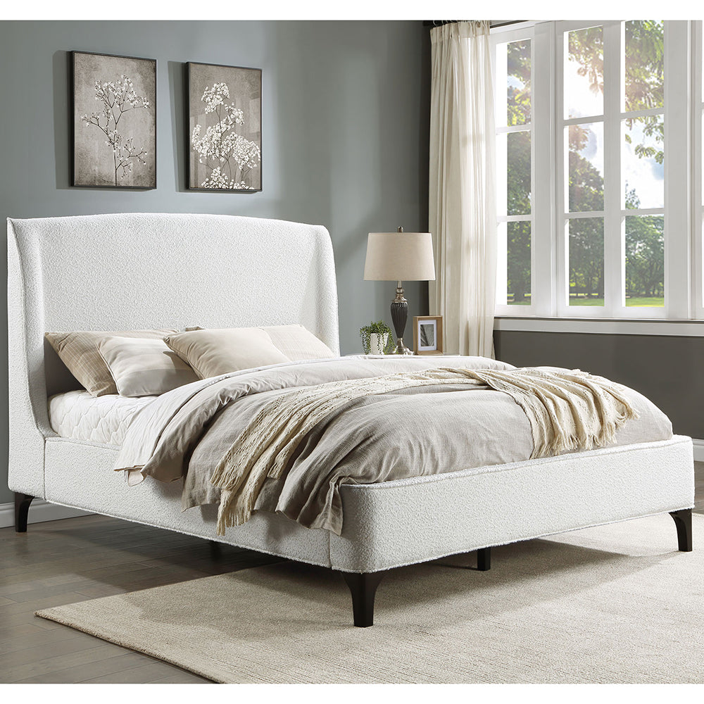 Theodore Snow Upholstered Eastern King Wingback Bed