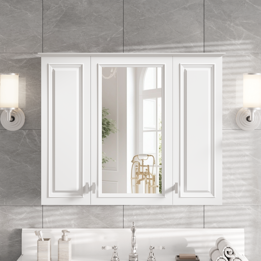 35 Inch 2-in-1 Bathroom Wall Cabinet