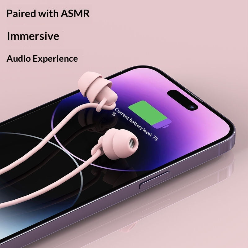 Wired In-ear Sleep Headphones For Noise Isolation, Suitable For Side Sleeping