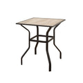 Outdoor Patio Bar Table Square Metal Table