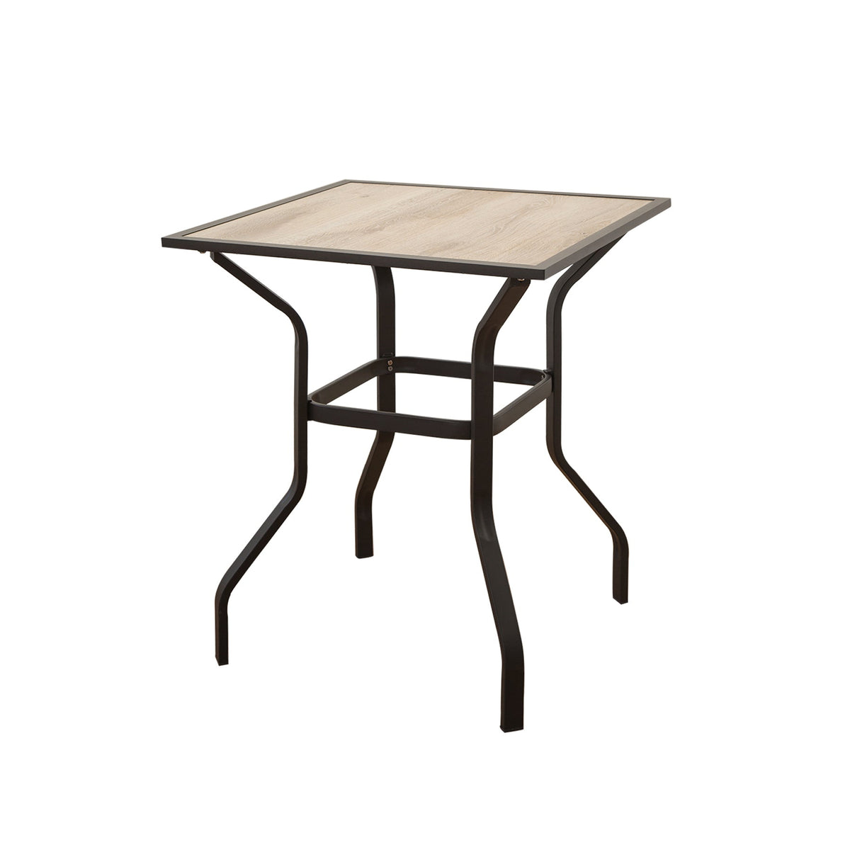 Outdoor Patio Bar Table Square Metal Table