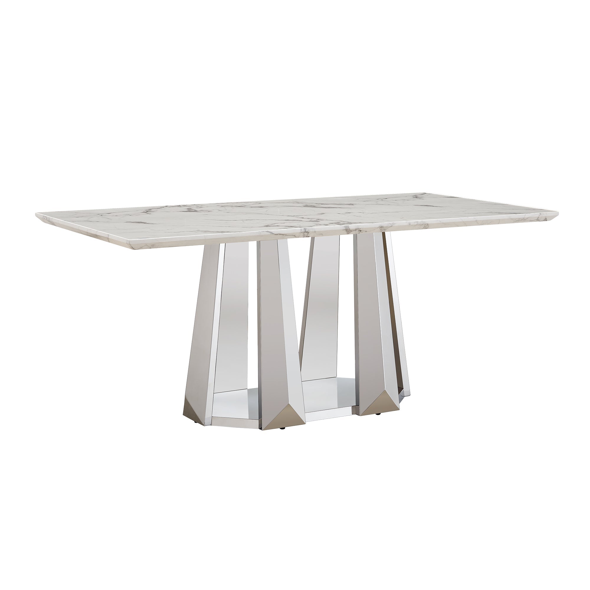 Marble Dining Table for 6 People