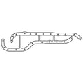 Cometic Gasket Cometic Ford EAO Cosworth YB .060in AFM Oil Pan Gasket - Pan Rails Only C4640