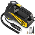 Portable Tire Inflator, 150PSI Car Air Compressor Pump Smart Digital Display With Auto Stop LED Lighting 12V Electric Tire Air Pump For Car Motorcycle Bicycle Tires And Balls