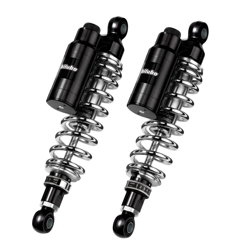 Bitubo Suspension Bitubo WMT1 Twinshocks Adj.: Spring Preload, Reb., Comp., Length 356mm, Piggyback Tank, Dk Edition HD031WMT12V2