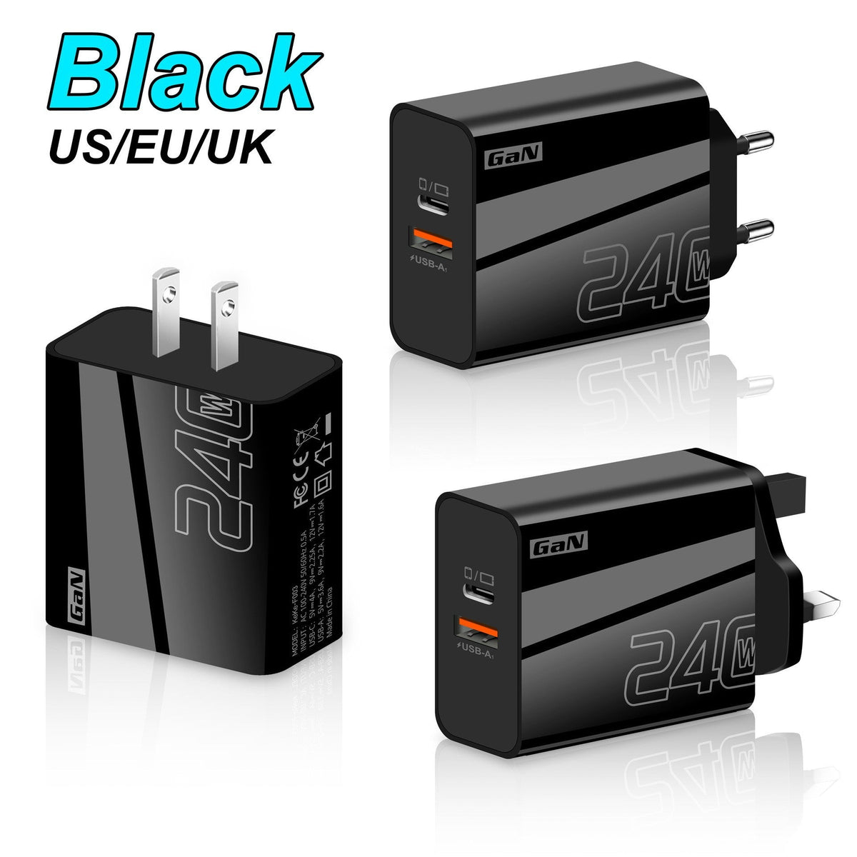 240W Multi-port Fast-charging Adapter For Smartphones