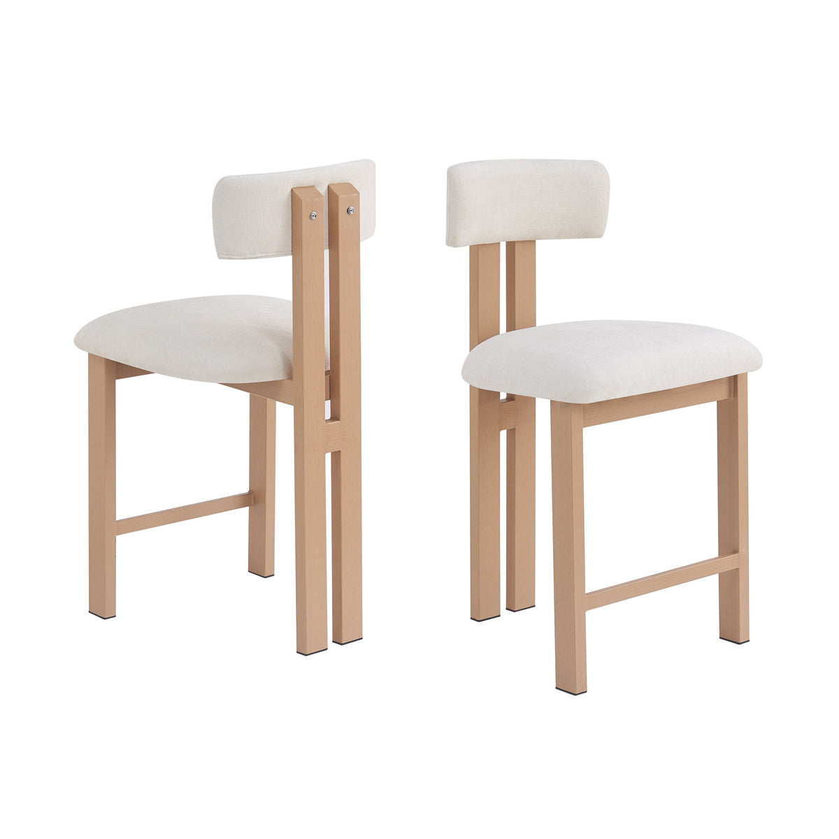 Stylish 26.5'' Round Stools with Low Back