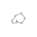 Cometic Gasket Cometic Nissan VG30DE/VG30DETT .015in Fiber Water Pump Gasket C4777-015