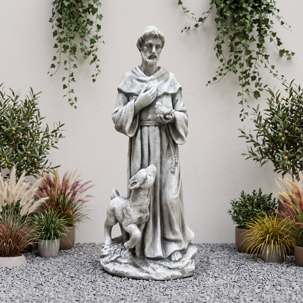 Magnesium Oxide Saint Statue With Lamb