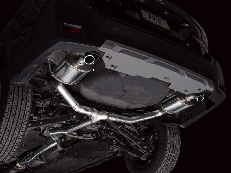 AWE Tuning AWE 20-25 Subaru Outback (Wilderness & XT) 0FG Catback Exhaust w/Dual BashGuards 3015-38246