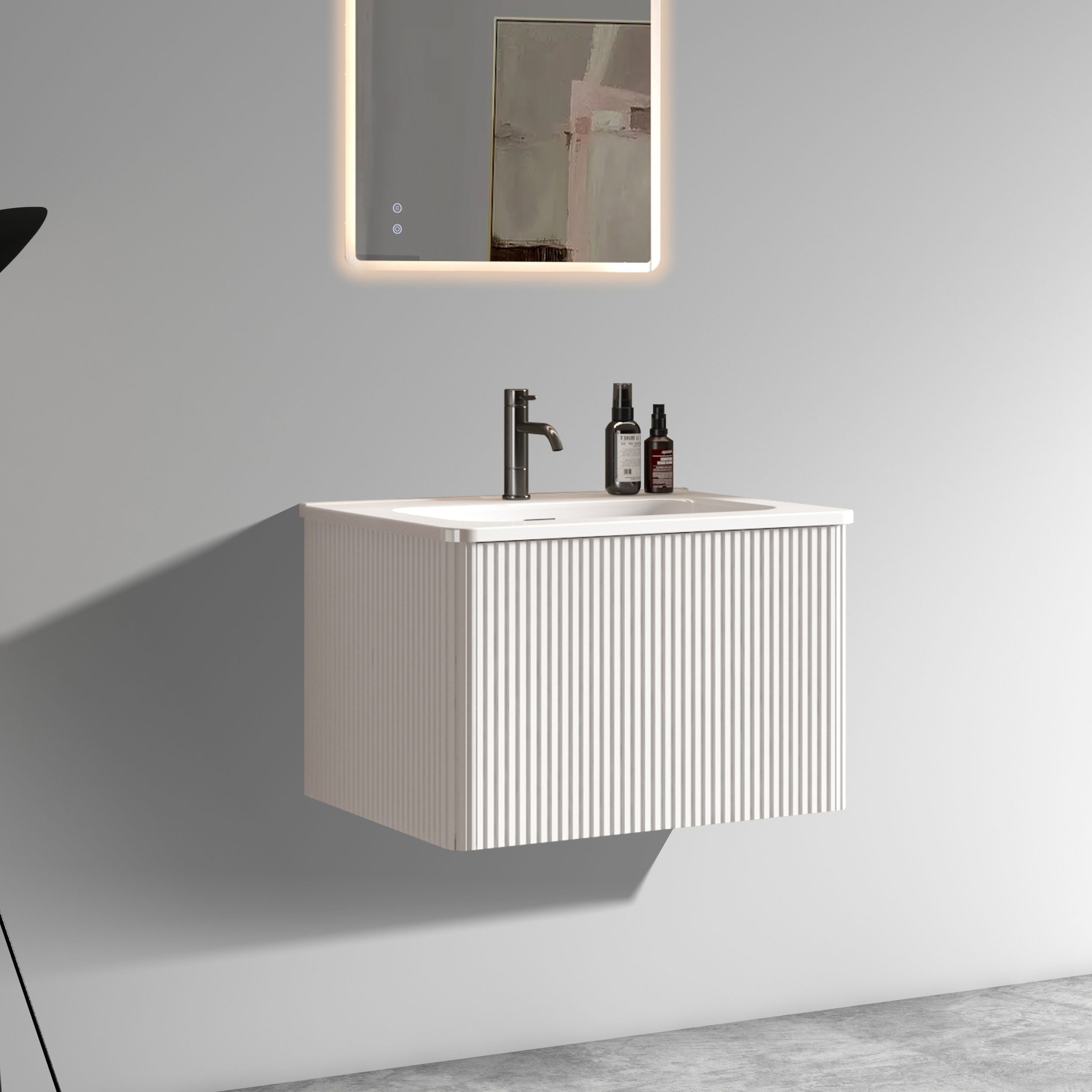 Etna 24" Striped Soft Bathroom Vanity