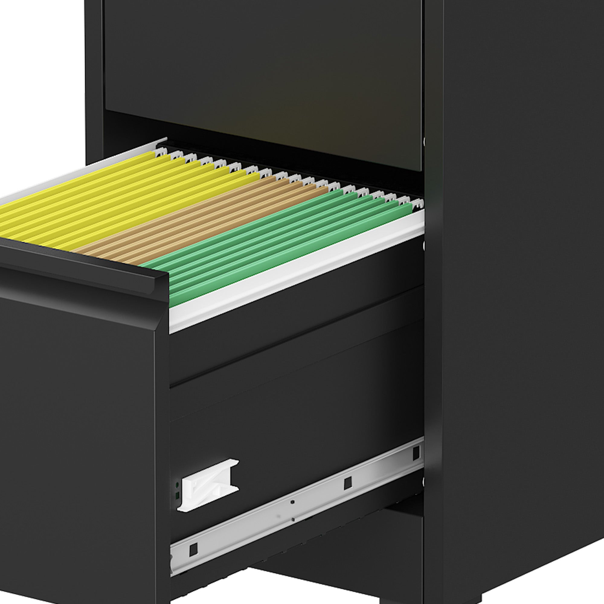 5 Drawer Metal Vertical File Cabinet with Lock on Wheels