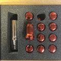 7 sided lug nuts (12x1.5) Red           NNR-LN-HP1215RD