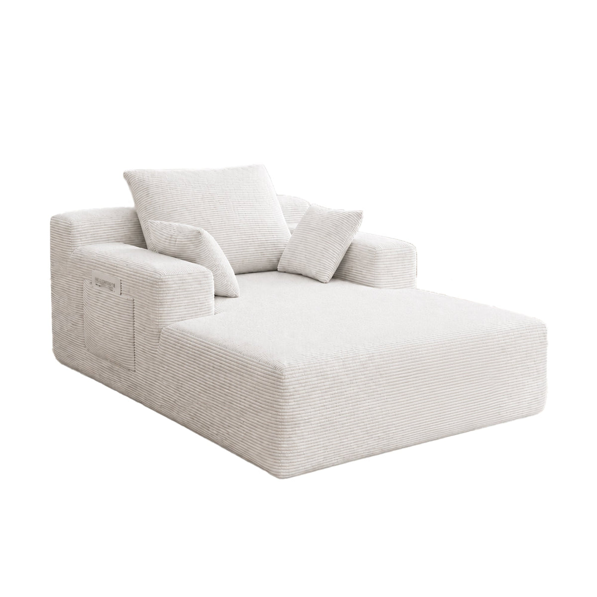 71.65'' Corduroy Chaise Lounge Sofa