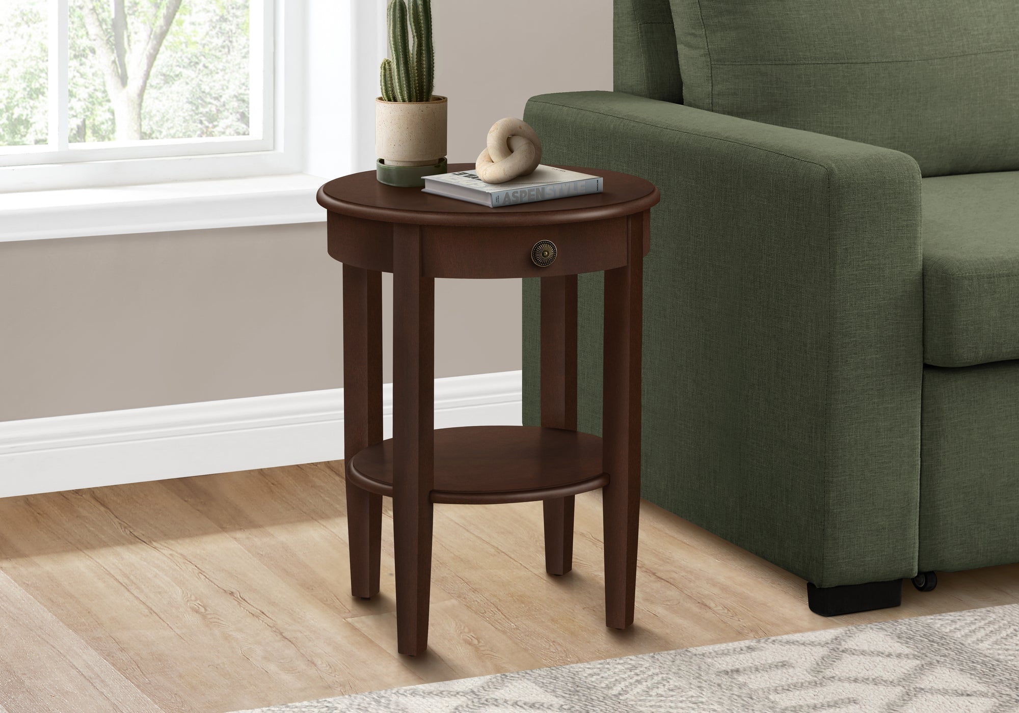 2-Tier Round Accent Table