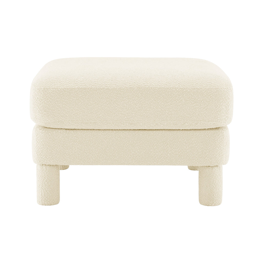 Premium Polyester Beige Ottoman